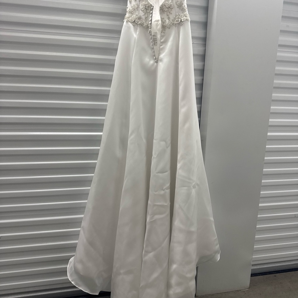CLEARANCE -Christina Wu Wedding Dress - Size 6 – Strapless Beaded Bodice – NWT - Picture 16 of 16